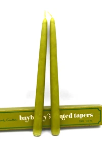 Vintage Hallmark Taper Candle Bayberry Scented 10" New in Box Old Stock Green - Bild 1 von 2