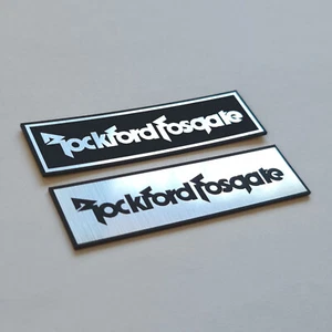 RockFord Fosgate - Sticker Case Badge Emblem - Chrome Reflective - Two Emblems - Picture 1 of 7