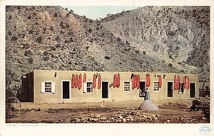 Postal casi nueva: hogar mexicano, Nuevo México, Detroit Publishing, WB 1920 - Imagen 1 de 2