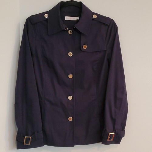Capanna con bottoni blu navy Tory Burch taglia 2 *difettosa*
