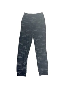 Athleta Girl Black Gray Camo Printed Powervita Joggers Size Large (12) - Picture 1 of 6