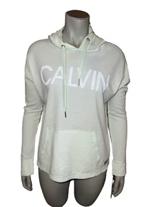 Calvin Klein Performance Women's Green Logo Waffle Knit Hoodie Small NWD - Picture 1 of 8
