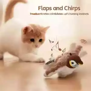 USB Interactive Flying Bird Cat Toys Electronic Pet Simulation Sparrow Toy - Picture 1 of 8