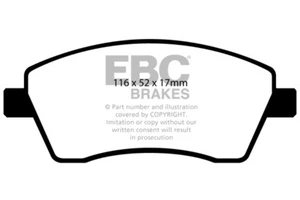 Pastiglie freno anteriori EBC Greenstuff per Renault Kangoo Be Bop 1.5 D (2009>12) - Foto 1 di 1