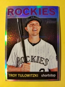 TROY TULOWITZKI 258/564 REFRACTOR #HC45 COLORADO ROCKIES 2013 TOPPS HERITAGE - Bild 1 von 3