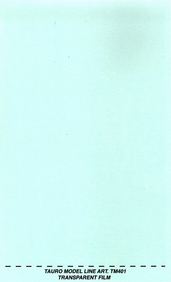 TAURO MODEL TM401 FOGLIO DECAL TRASPARENTE  - Immagine 1 di 1