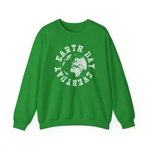 Earth Day Everyday Sweatshirt, Eco-Friendly Jumper, Nature Lover Gift, - Picture 1 of 34