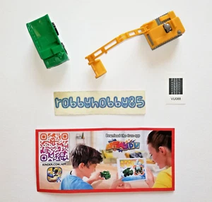 CONSTRUCTION VEHICLES COMPLETE SET WITH PAPERS KINDER JOY SURPRISE EGG TOYS 2021 - Picture 1 of 3