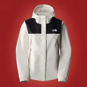 THE NORTH FACE WOMEN’S ANTORA JACKET NF0A7QEUR0G-M TNFBK/ GRDIAWHT - Picture 1 of 5