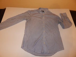 Charles Tyrwhitt Hemd Gr. Large Slim Fit Bügelfrei Blau Weiß Kariert Herren - Bild 1 von 5