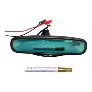 95-06 CHEVY SUBURBAN TAHOE YUKON REAR VIEW MIRROR AUTO DIM COMPASS GNTX-177 OEM - Picture 1 of 12
