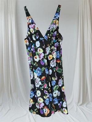 Vestido sin Mangas Floral Satinado Etiqueta Rosa Oscar de la Renta - Talla XS RAMO FLORAL Foto 1 de 4