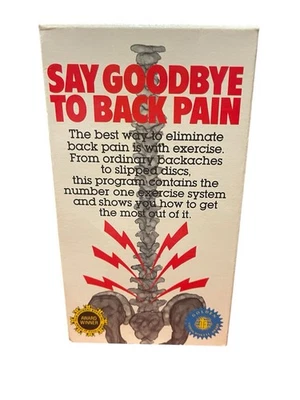 Say Goodbye to Back Pain Relief VHS Westwood Productions Health Diet Exercise - Image 1 of 3