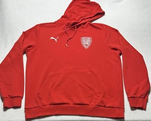 Indy Eleven Hoodie Puma Adult Large Pullover Sweatshirt Hood Indianapolis Red - Picture 1 of 10