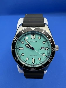 Citizen Eco-Drive Turquoise Dial Men’s Watch AWX1760-14X - Picture 1 of 6