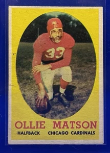 1958 Topps Football Card #127 Ollie Matson-Chicago Cardinals Vg Ex HOF - Picture 1 of 2