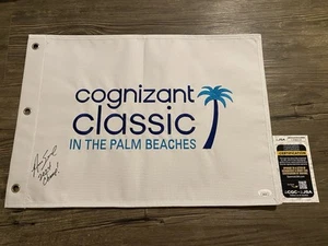 Austin Eckroat Signed Cognizant Classic Golf Flag 2024 Champion PGA Masters JSA - Picture 1 of 3