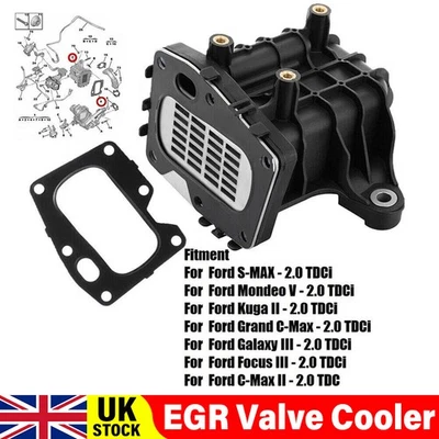 EGR COOLER HOUSING FOR FORD C-MAX FOCUS MK3 GALAXY MK3 KUGA MK2 MONDO MK5 S-MAX - Image 1 of 4