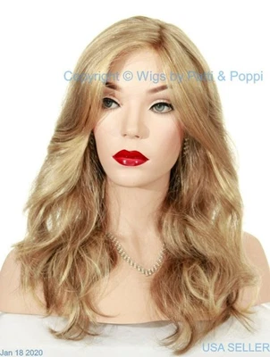 BLAZE | Parte de encaje frontal | Peluca Estetica | R12.26CH | Long Beach Waves - 2 Foto 1 de 4