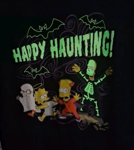 Camiseta Universal Studios Los Simpson Brilla en la Oscuridad Inquietante Talla M - Imagen 1 de 9