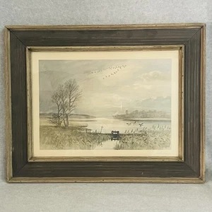 Vintage "Les Oies Sauvages" di Joseph-Marie Le Tournier dit La Brige 1892-1972 - Foto 1 di 10