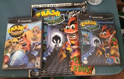 Crash Pack Crash Bandicoot Lot GC Wrath of Cortex, Nitro Kart CIB + Guide Tested - Image 1 of 4
