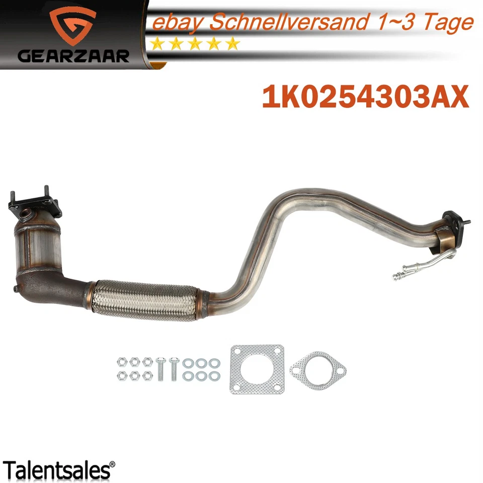Katalysator FÜR VW Golf Jetta Touran Skoda Octavia Audi A3 1.6 FSI 1K0254302SX - Bild 1 von 4
