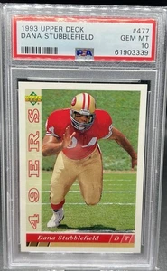 1993 Upper Deck DANA STUBBLEFIELD Rookie RC PSA 10 Gem Mint ‘97 DPOY - Picture 1 of 2
