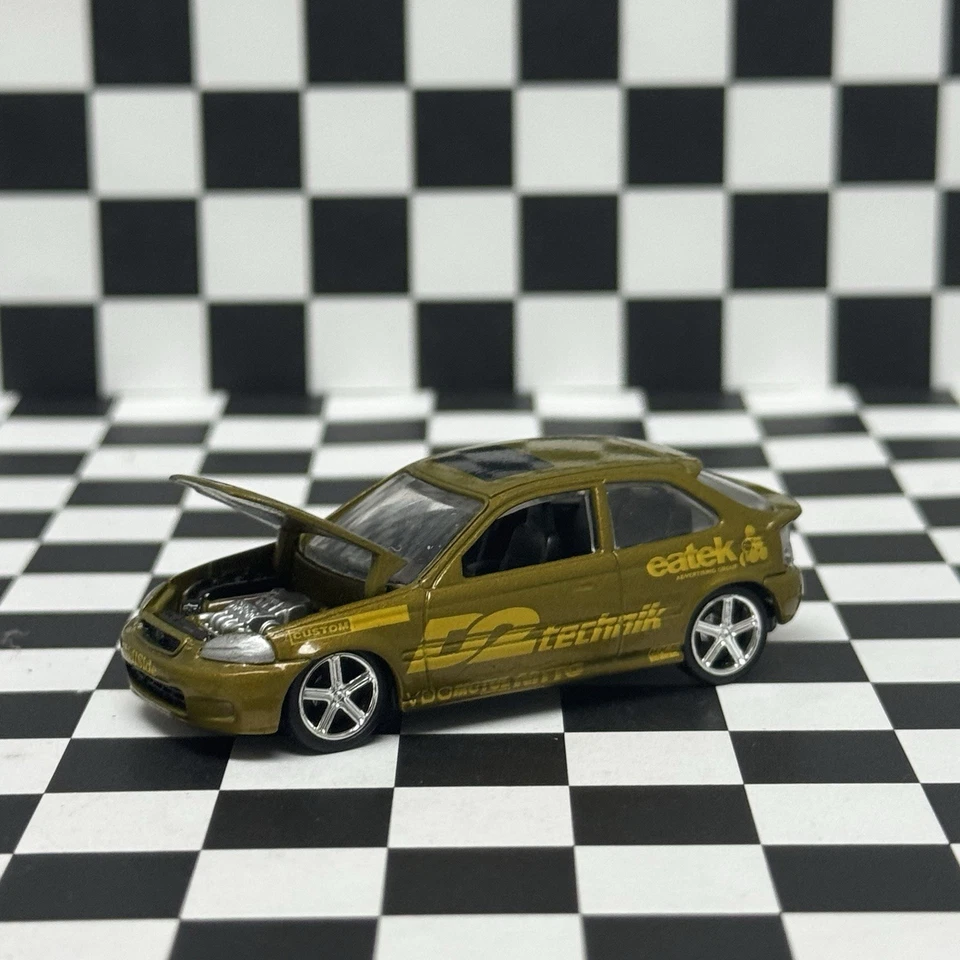 💥 Vintage - Revell 1:64 Scale Die-Cast The Fast & Furious Dodge Charger + Civic - Image 1 of 4