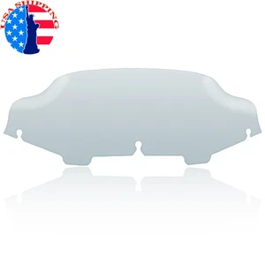 6" Smoke Wave Windshield Wind Deflector For Harley Touring Electra Glide Classic - Picture 1 of 16
