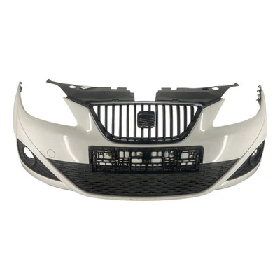 Seat Ibiza 6j Bumper Front With Grills Candy White Lb9a 2008-2012 6J0807217H - Image 1 of 4