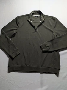 Ted Baker 1/4 Zip Pullover Jacke Herren 6 Army Green - Bild 1 von 8