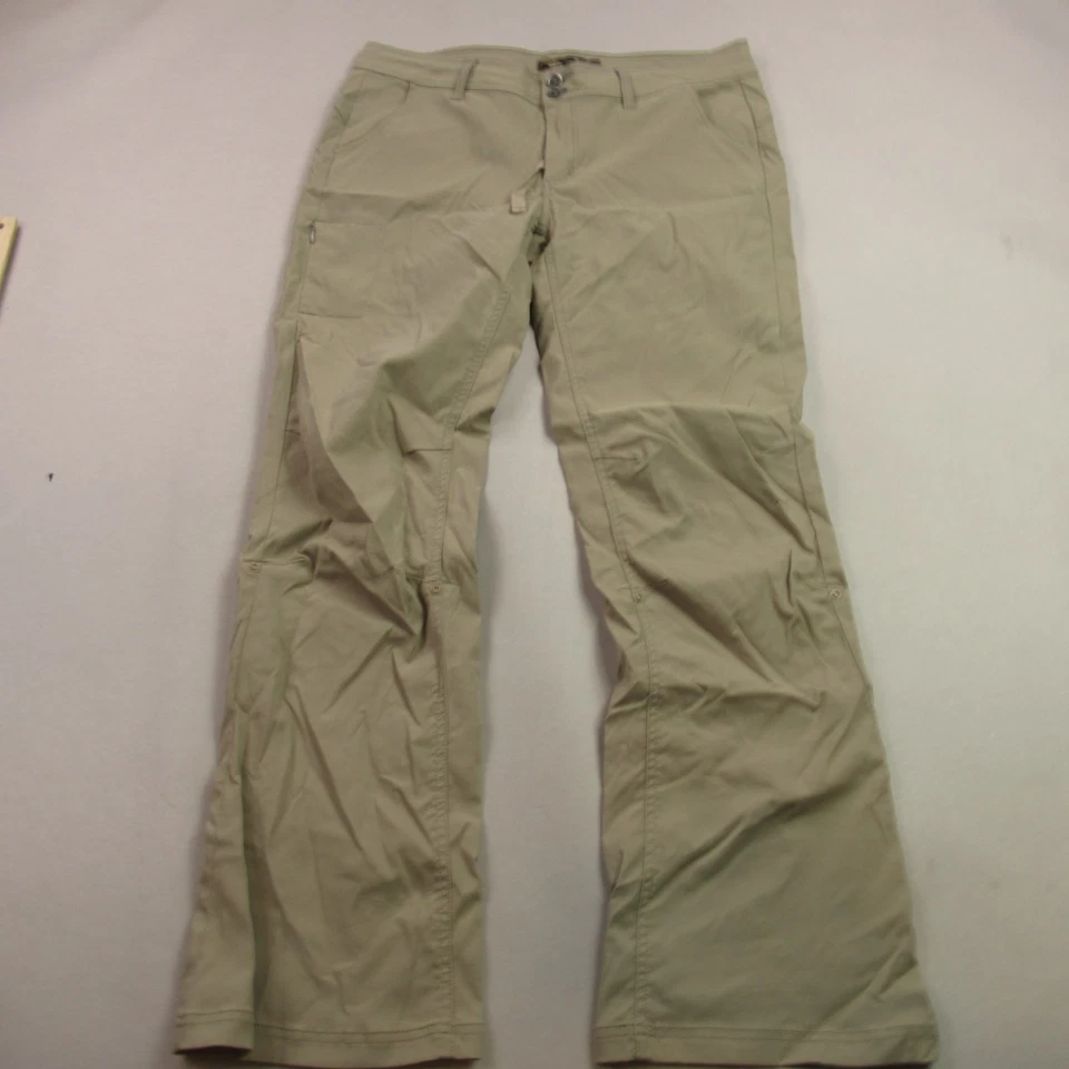 Pantalones Prana Mujer 12 Pierna Recta Informales Senderismo Chino Beige Ligeros Foto 1 de 4