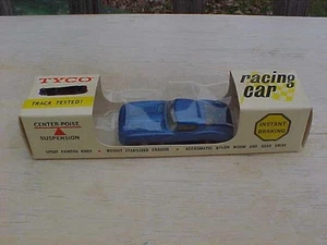 Vintage  Blue Tyco Jaguar XK - E  Ho Slot Car In Box S622 - 298 - Picture 1 of 1