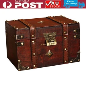 Bedroom Storage Trunk w/ Lock Composite Board Treasure Chest Collection Cabinet - Picture 1 of 6