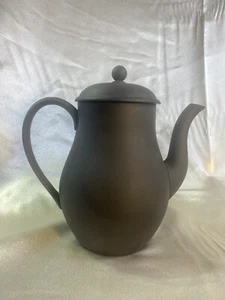 Vintage Wedgwood Black Basalt Coffee Pot - Picture 1 of 13