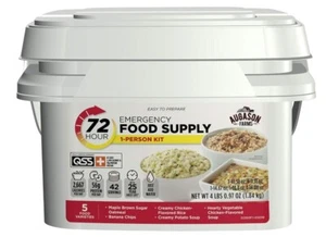 Emergency Food Supply 1 Person Kit 42 Serving Storage Quick Meal Survival Bucket - Picture 1 of 2