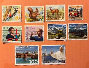 Schweiz 2018 | 10x Briefmarken gestempelt