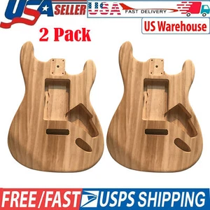 2 Pack Unfinished DIY Guitar Body Maple Barrel for Strat ST Electric Guitar L8F9 - Picture 1 of 10