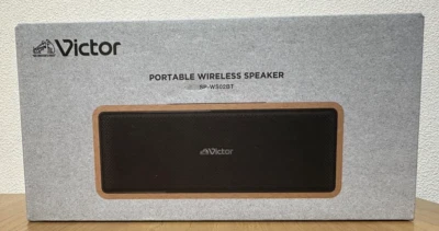 New JVC KENWOOD Victor SP-WS02BT Bluetooth Portable Speaker Wood From Japan - Image 1 of 4