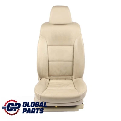 BMW E60 E61 LCI Cream Beige Leather Front Right O/S Seat Memory Heated Lumbar - Image 1 of 4