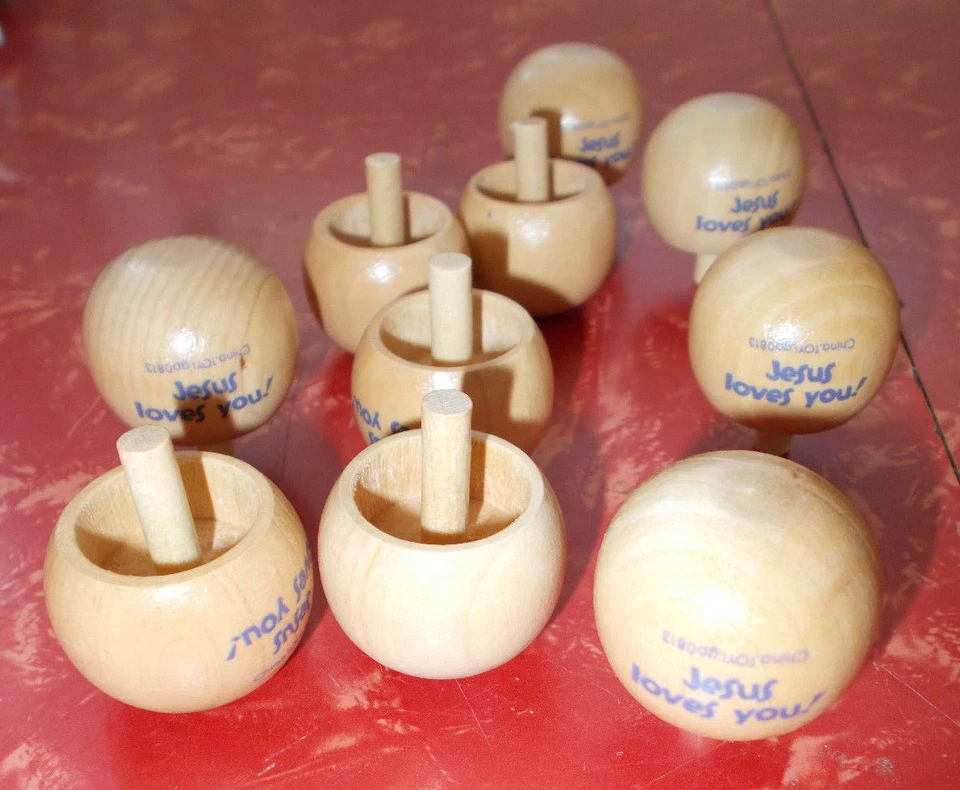 100 Wood Flip Flop Tops Vacation Bible Sunday School Favors "jesus Loves You"