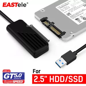 USB 3.0 to SATA 2.5" Hard Drive HDD SSD Adapter Converter Cable 22Pin UASP - Picture 1 of 7