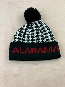 Alabama Beanie Knit Hat Knit Cap Winter Black White - Picture 1 of 5