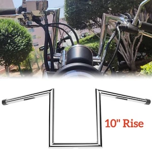 10" Rise 1" 25mm Z-Bar Hanger Handlebar For Suzuki Boulevard C50 M50 M109R C109 - Picture 1 of 18