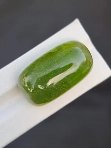 Cabujón de piedras preciosas de peridoto tamaño grande natural suelto sin tratar de Pakistán - Imagen 1 de 6