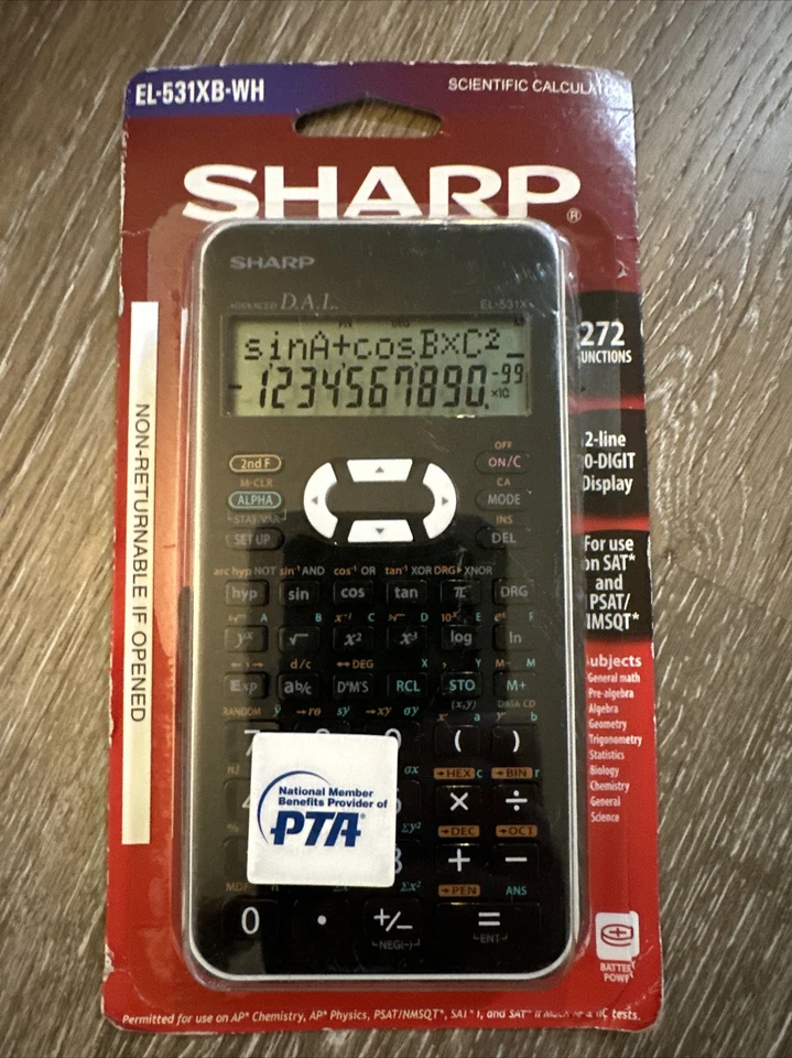 Sharp Scientific Calculator EL-531XB-WH - Image 1 of 4