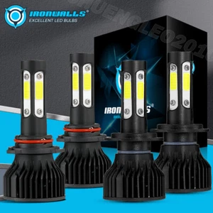 2/4x 9005 H7 LED Headlight Conversion Kit Bulbs High Low Beam Super Bright White - Picture 1 of 15