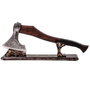 Soporte de madera para hacha, soporte plegable para hacha hecha a mano, accesorio para hachas - Imagen 1 de 7