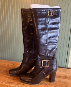 Franco Sarto GIRAFFE Women Tall Boots US  8M Brown High Heel Shoes NEW - Picture 1 of 5
